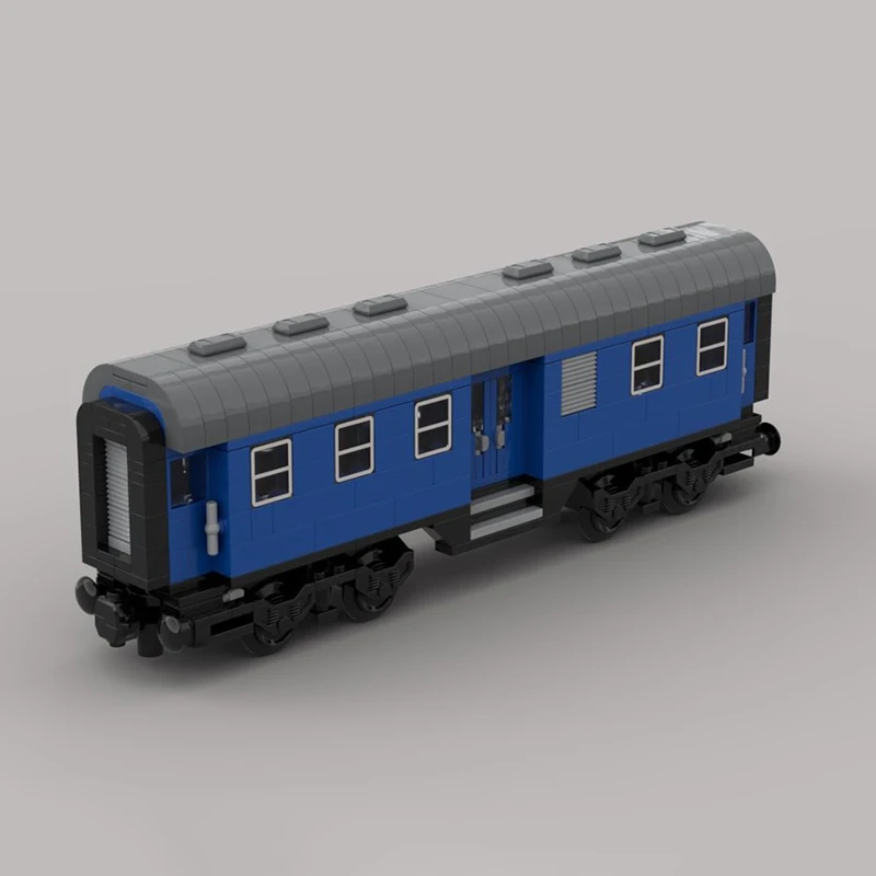 

Модель пассажирского вагона MOC, конструктор, модель поезда, детская игрушка для сборки, рождественский подарок, строительные блоки