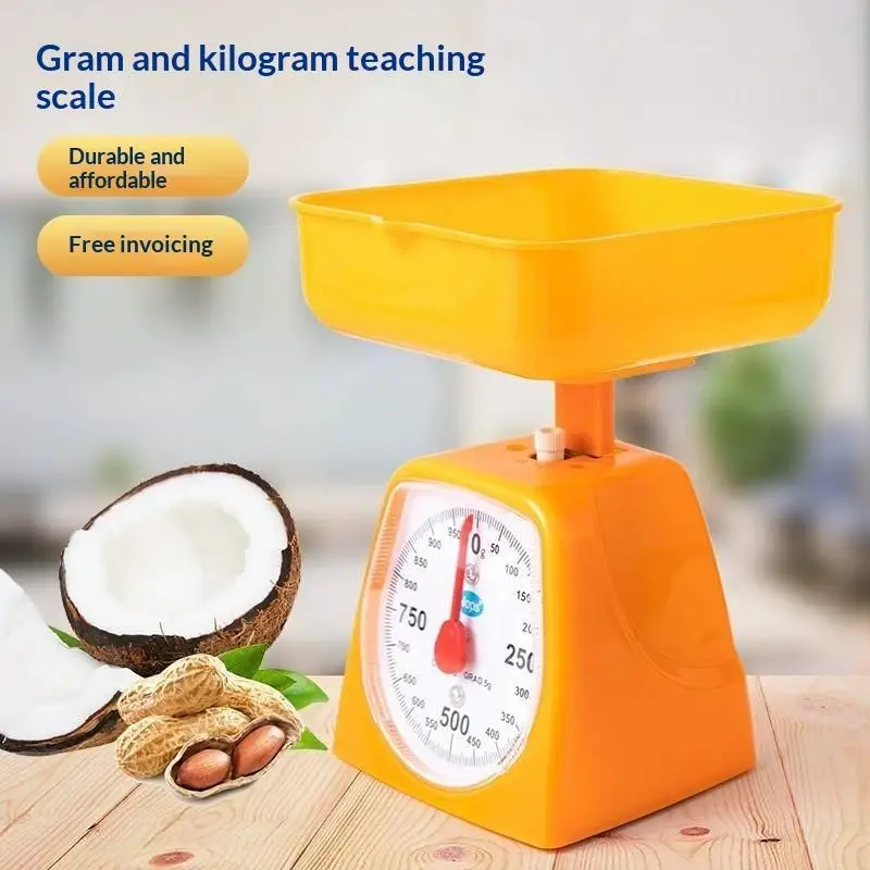 【CC】Mechanical Analog Food Weighing Scale High Accuracy Large Clear Dial For Home Kitchen Bakery School Teaching