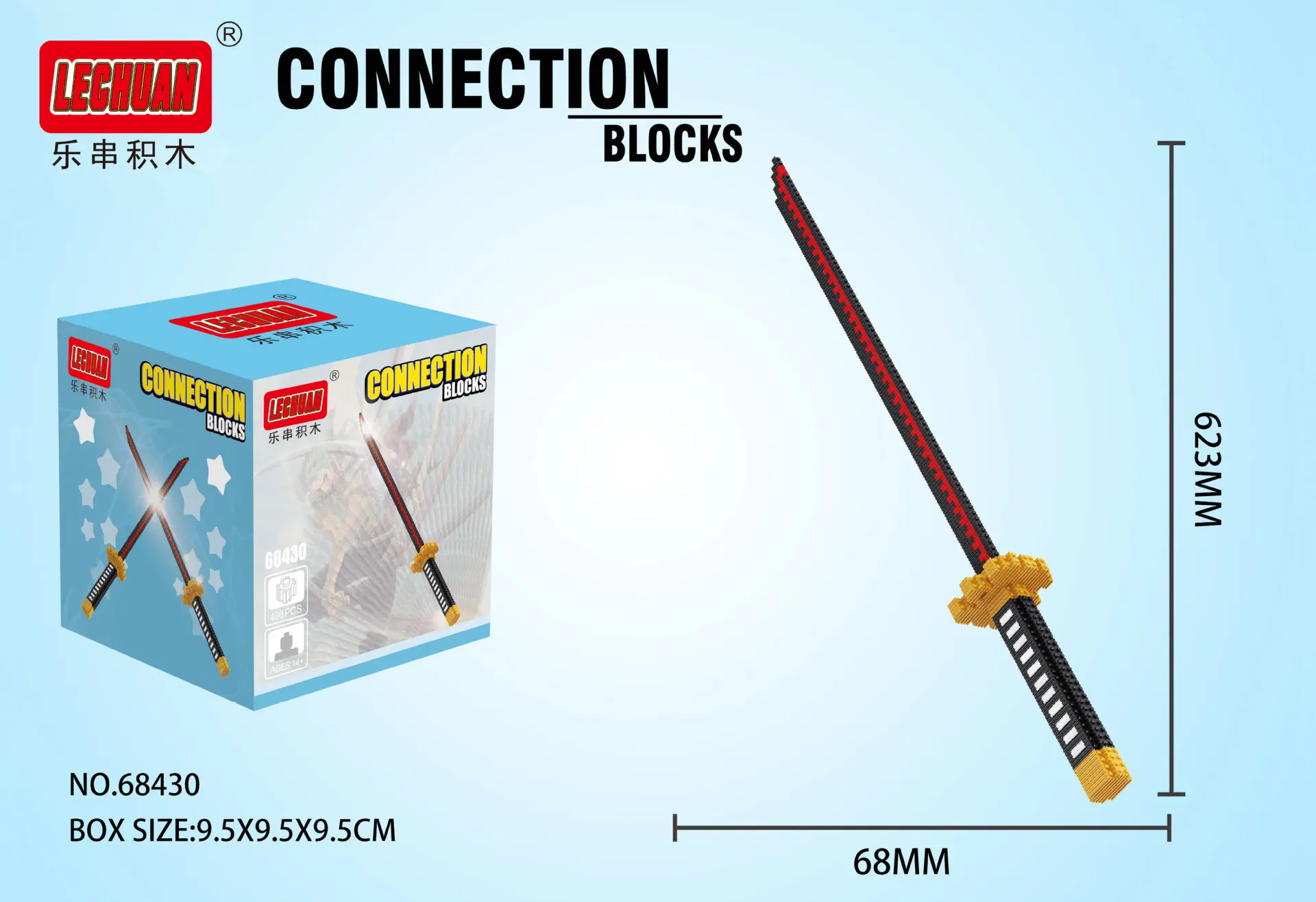 Animes Toys Samurai Sword Micro Connection Building Block Anime Yamato Nichirin Knives Bricks Model Collect Ornaments Adult Gift