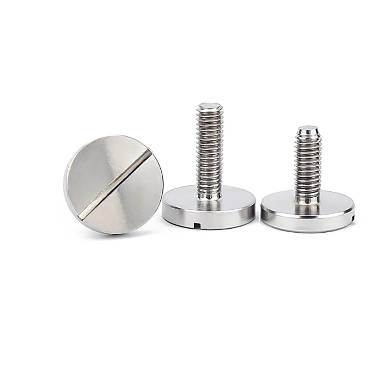 304 الفولاذ المقاوم للصدأ مشقوق شقة رئيس كبير القرص الترباس غاطسة مسمار لولبي الرأس M2 M2.5 M3 M4 M5 M6 #5