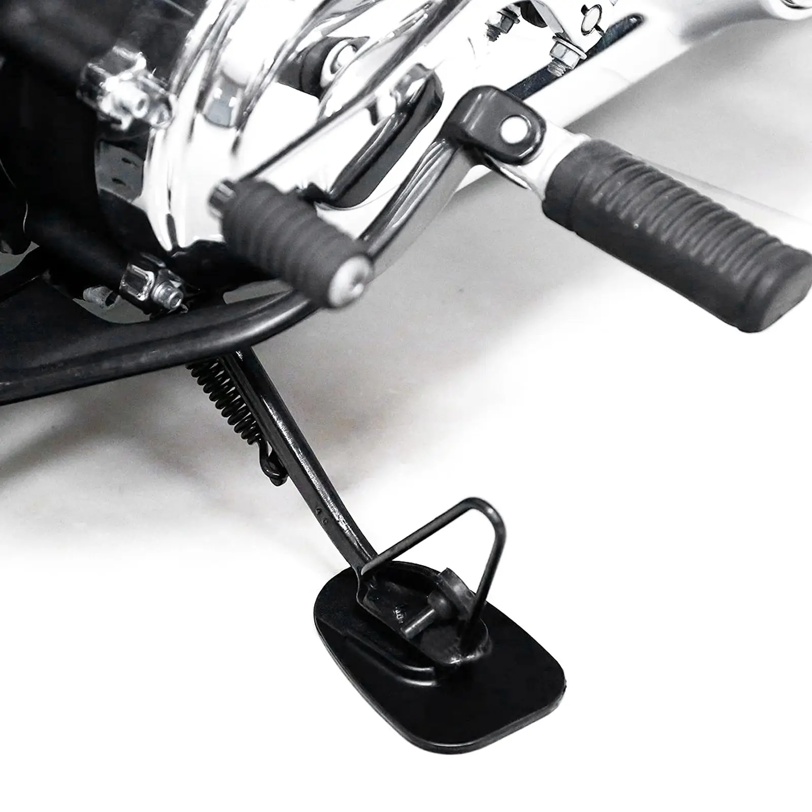 

Foot Pad Motorcycle Side Support Plate Motorbike Kickstand Extension Enlarger Accessories