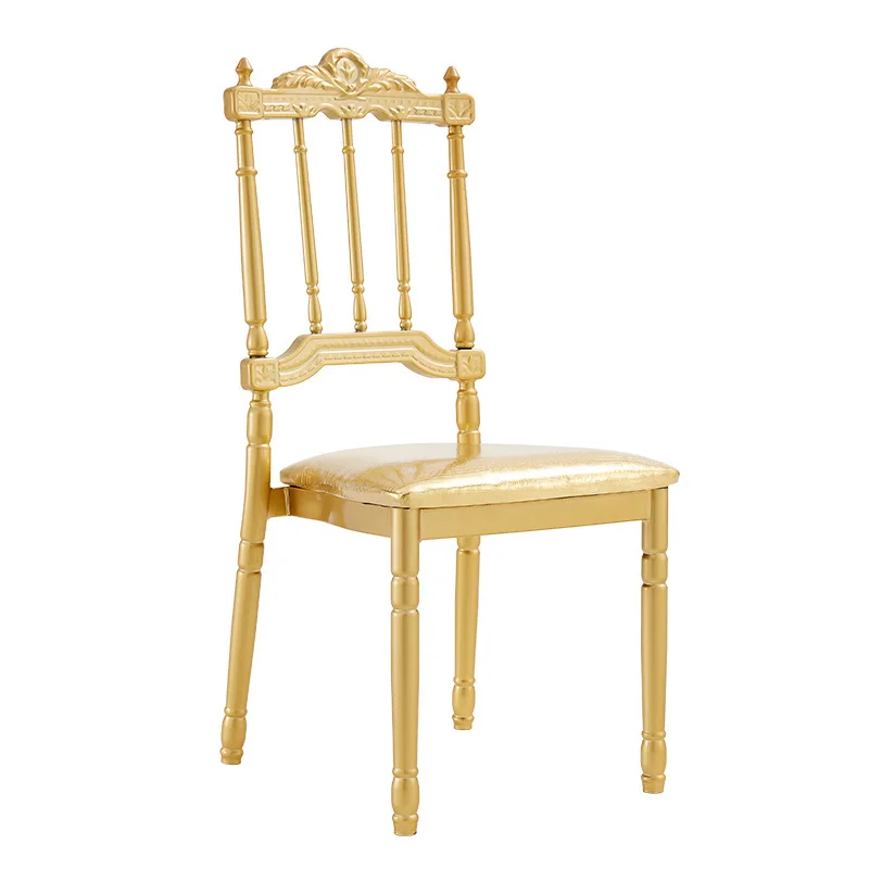 

Hotel Wedding Hall Chair Hotel Restaurant Lobby Chair Wedding Banquet Interior Gold Plated Stainless Steel Chair