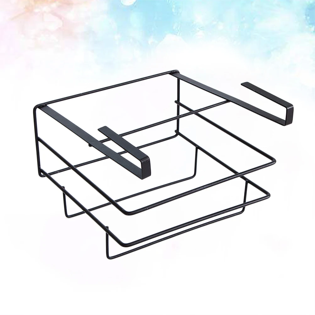 

Wall-mounted Chopping Board Rack Hanging Cutting Storage Organizer at Home Holding Shelves Black