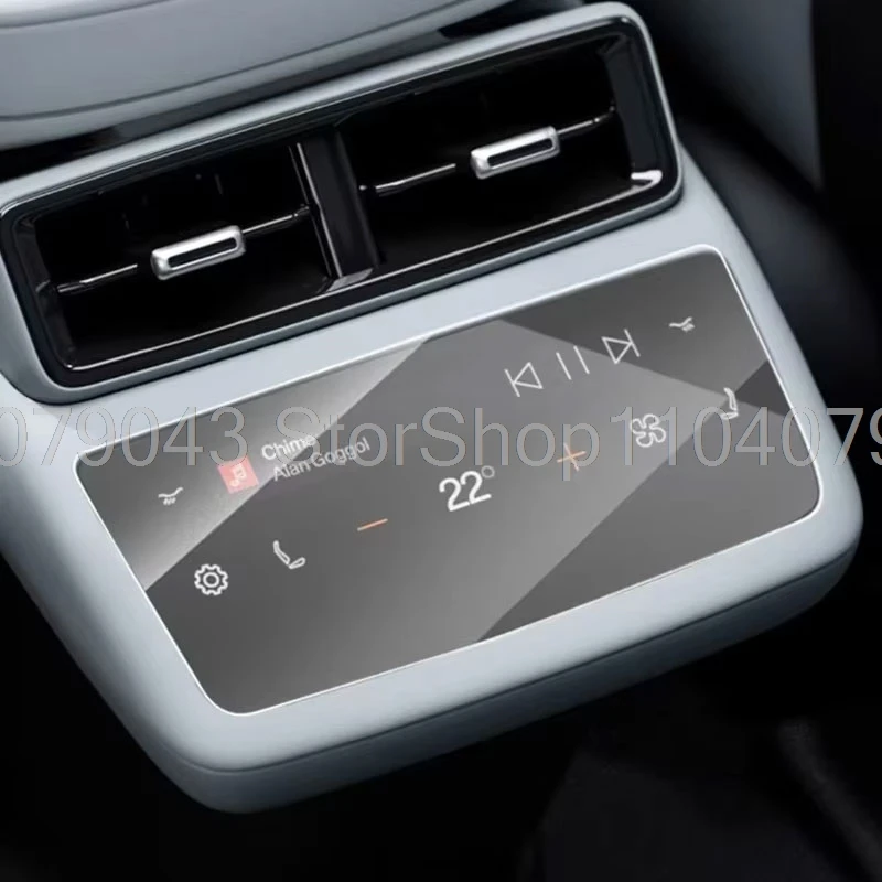 Für Polestar 4 2023-2026 Auto-Innenraum Klimaanlagen-Schutzfolie LCD-Bildschirm Gehärtetes Glas Displayschutz – Detail 4