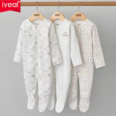 Babies Newborn Items Brand 100% Cotton Baby Rompers Boys Girls Clothes Pajamas 3Pcs/Lot Newborn Bebe Clothing Infant Jumpsuit