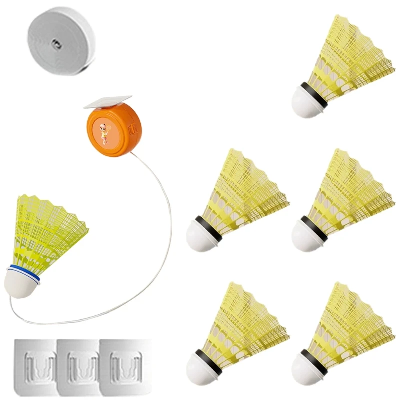 Y1UB Single Player Badminton Trainer Automatic Rebounds Badminton Trainer Professional Stretch Badminton Training Tool