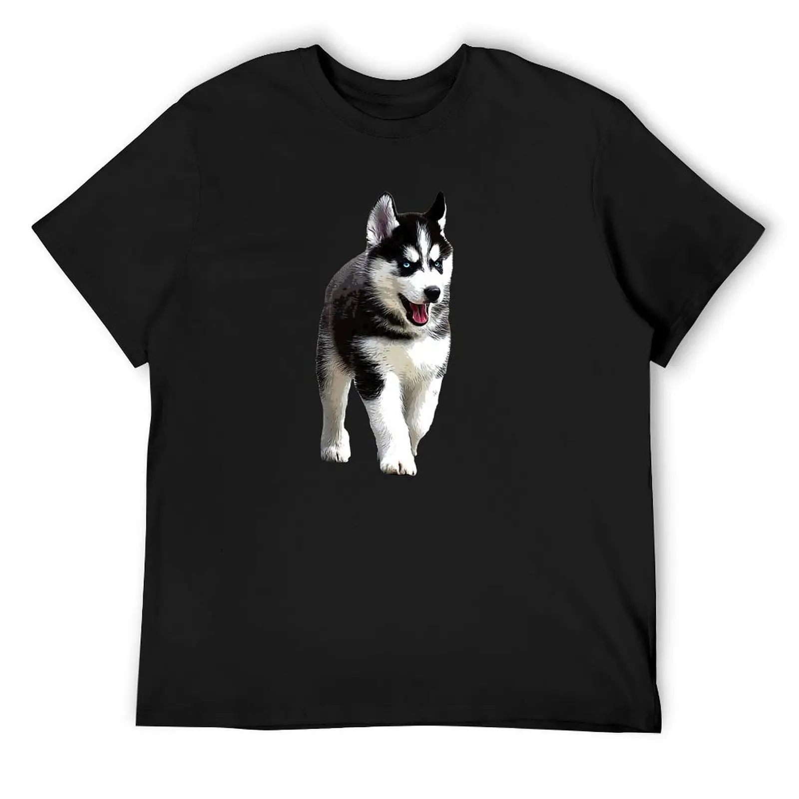 Siberian Husky Puppy Dog T-Shirt anime clothes boys whites new edition vintage clothes cotton t shirt men