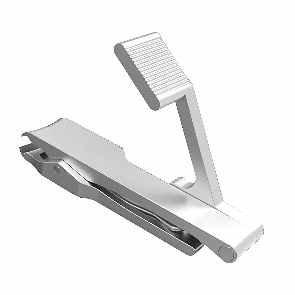 Durable Stainless Steel Nail Clipper Foldable Design Mini Nail Cutter Sharp Blade Cuticle Trimmer Travel Carrying