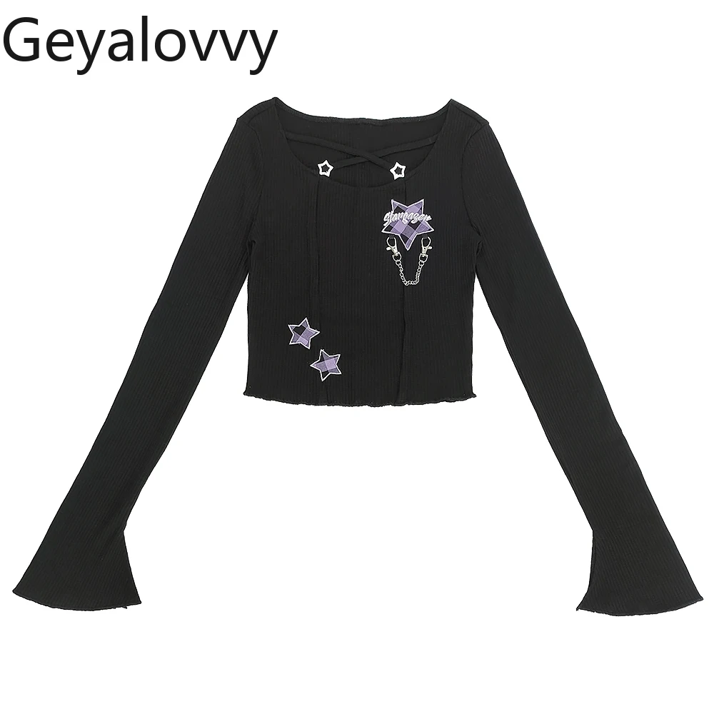 Atasan Anak Perempuan Lucu Manis Baru Musim Semi dan Musim Gugur Kaus Lengan Panjang Pendek Pelangsing dan Setelan Rok Mini Renda Kotak-kotak Pinggang Tinggi