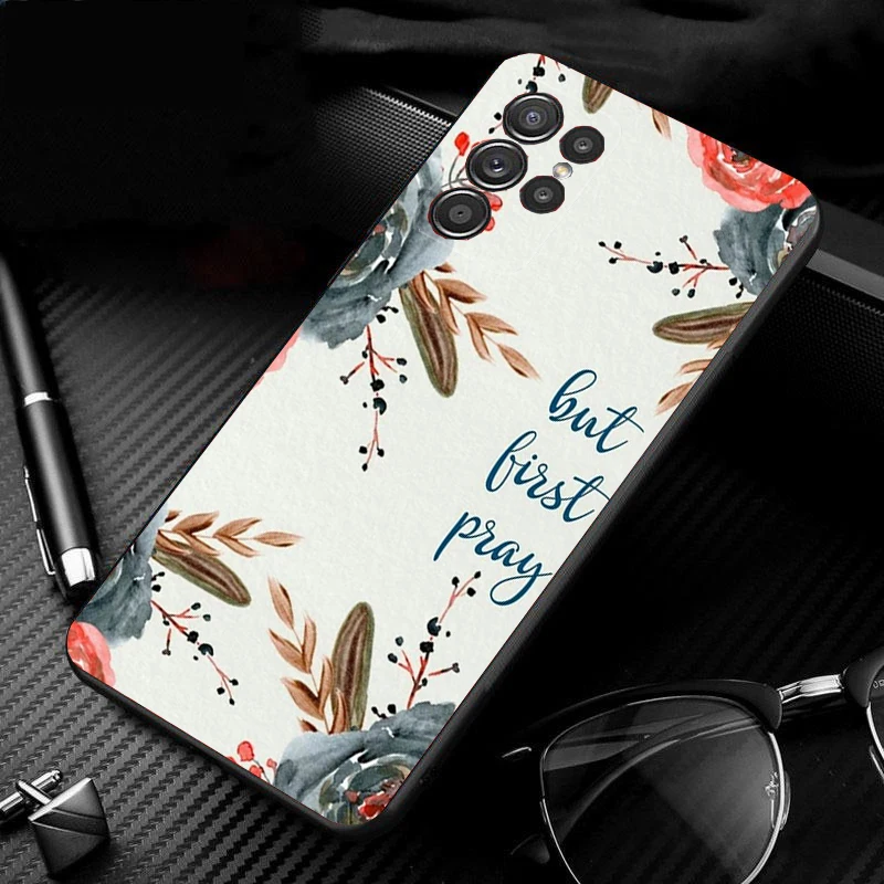 Phone Case for Samsung Galaxy S25 S24 S23 S22 S21 S20 Ultra S20 S22 S21 S20 FE S24 Plus Bible verse Jesus Christian God