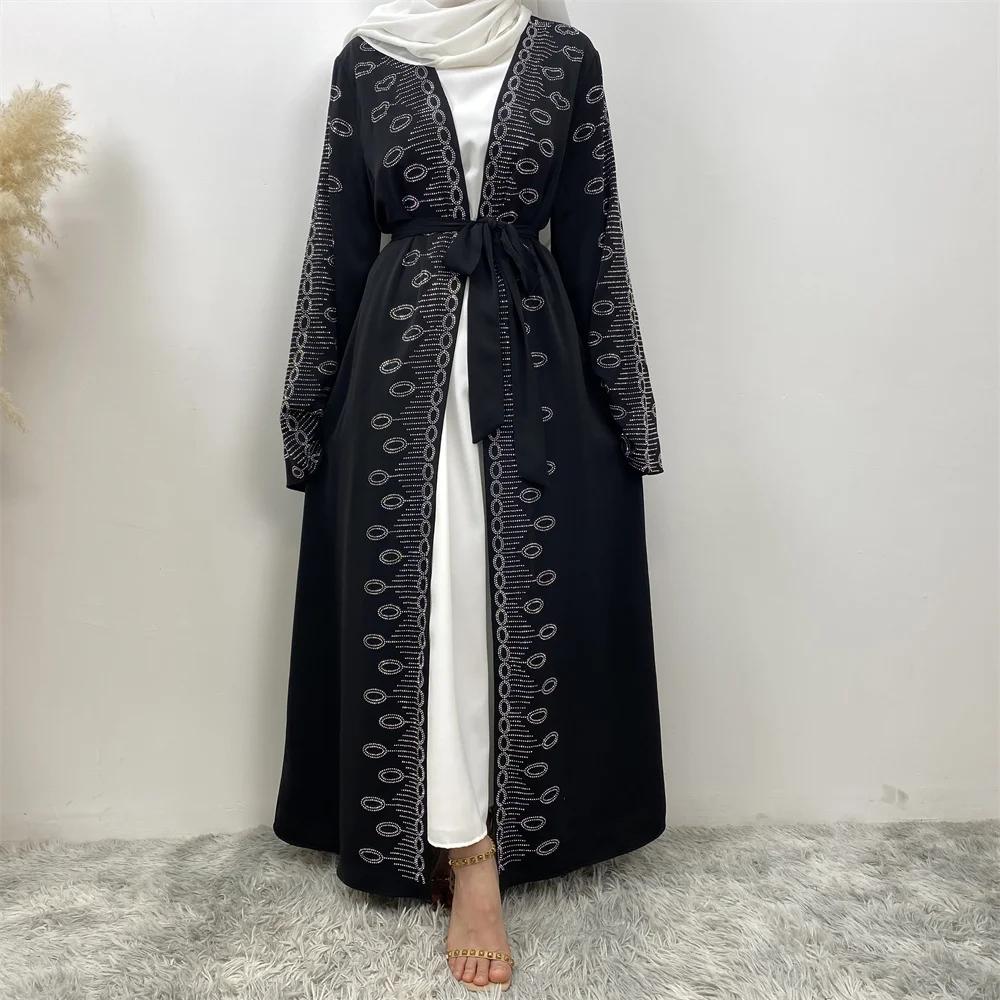 Middle East fashion Muslim women fashion women\'s Cardigan long dress Dubai Turkey African women\'s elegant clothing