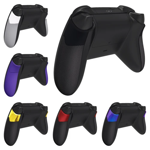 Imagen 1 del producto Agarres de goma extremos para mando de Xbox Core, rieles laterales antideslizantes con textura de diamante, paneles traseros de repuesto