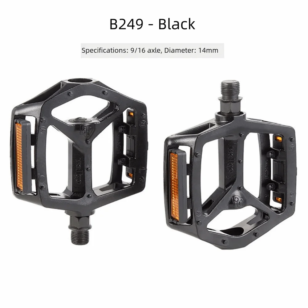 

1 Pair High Quality Black Silver Bicycle Pedals 1/2 Axis 9/16 Axis Bike Pedal Left&Right Anti-slip Foot Plat MTB Road Bike