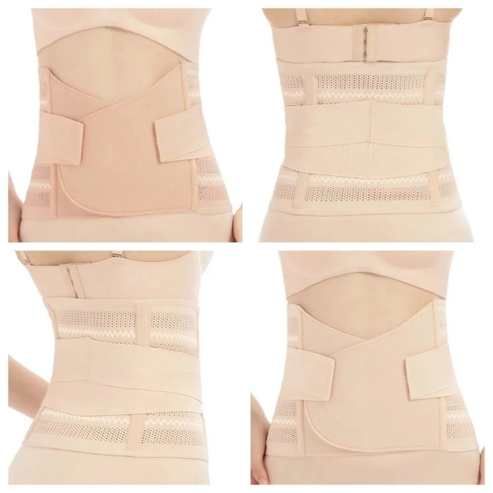 

Simple Thin Postpartum Body Shaper Belt Stickable Seamless Women Girdle Belt Breathable Tummy Control Slimming Shapewear Home