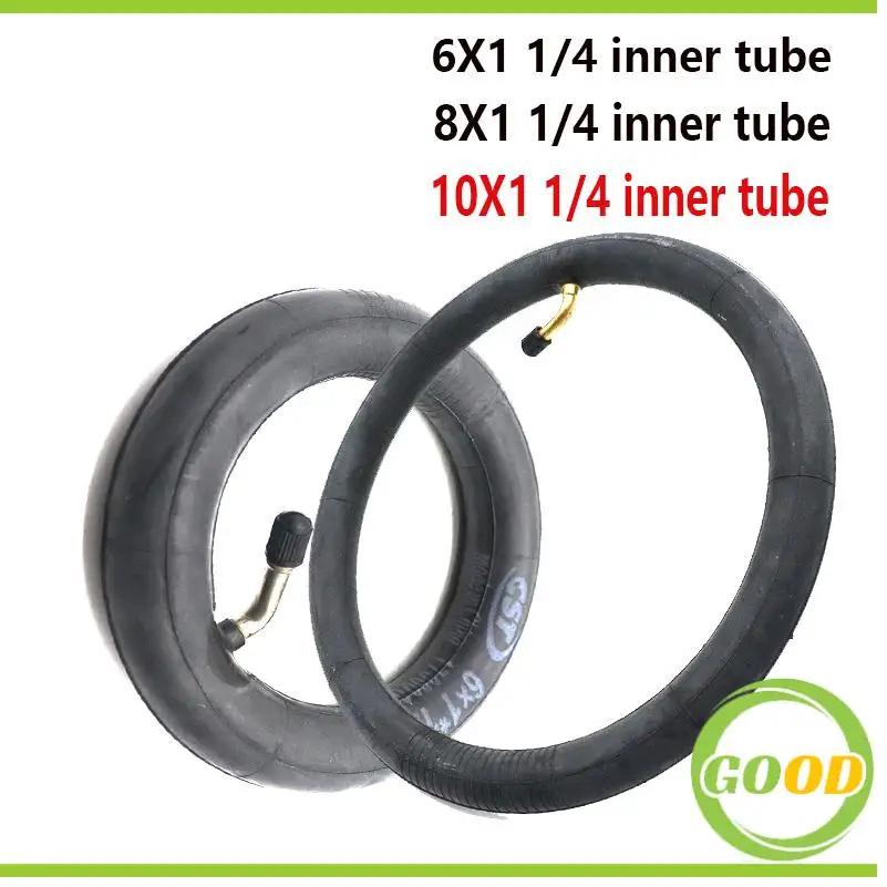 صمام ثني الأنبوب الداخلي 10 بوصة 10 × 1 1/4 بوصة 6 بوصة، مناسب لاستبدال الأنابيب الداخلية المطاطية البوتيل للدراجات البخارية الكهربائية