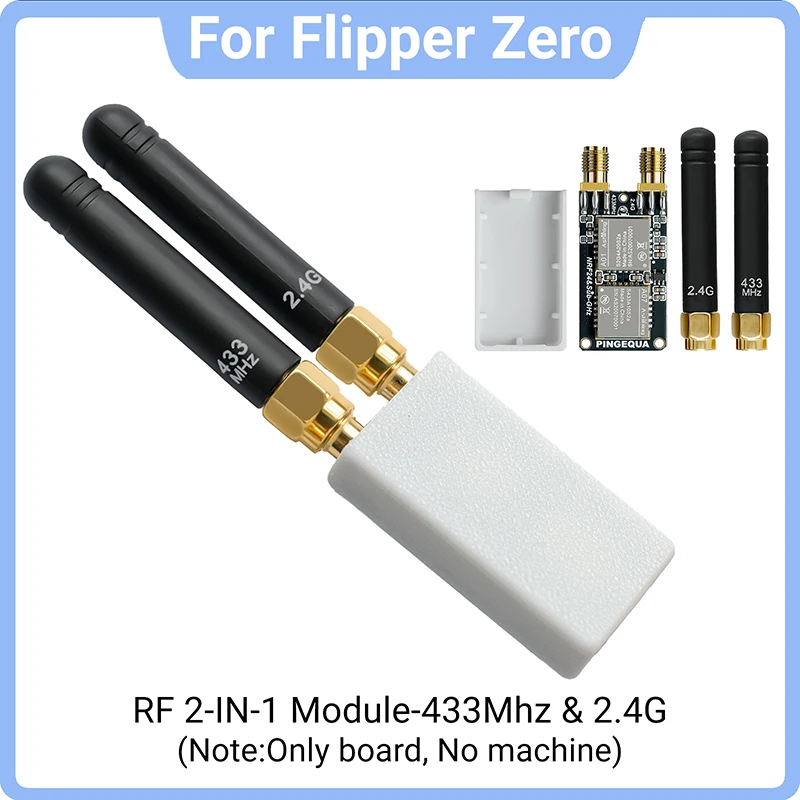 

2-in-1 RF Devboard for Flipper Zero, Ultra-Compact NRF24 + CC1101 Wireless Module, 2.4GHz & 433MHz Sniffer, Auto-Switch, GPIO