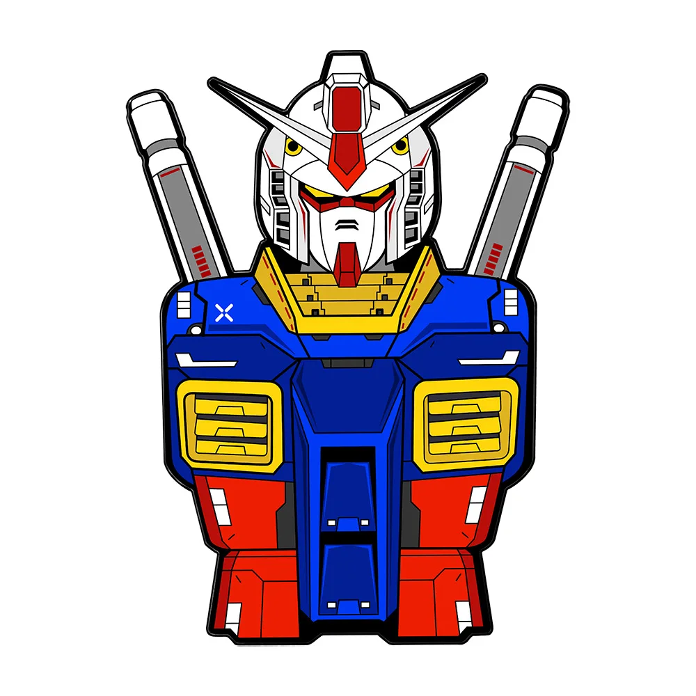 1 Set Anime Merchandise Gundam Brooch Anime Cartoon Mech Warrior Alloy Jewelry Badge Clothing Accessories Y2k Fashion Toy Anime view 5