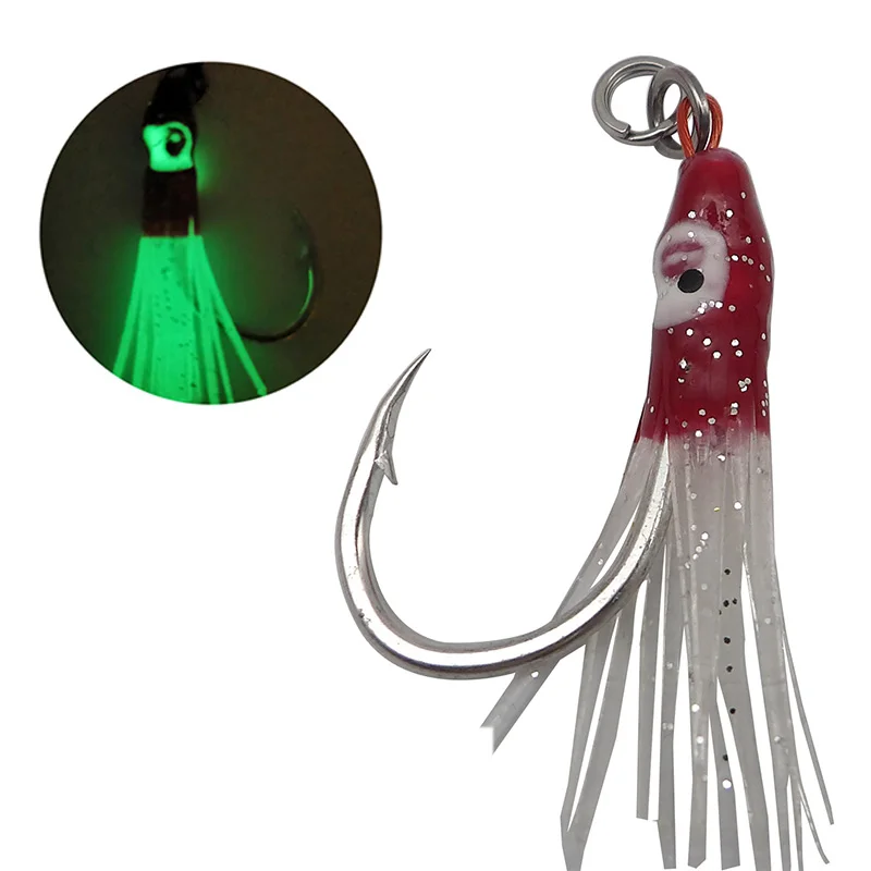 Señuelo luminoso calamar anzuelo ayuda jigging mar brillante efectivo