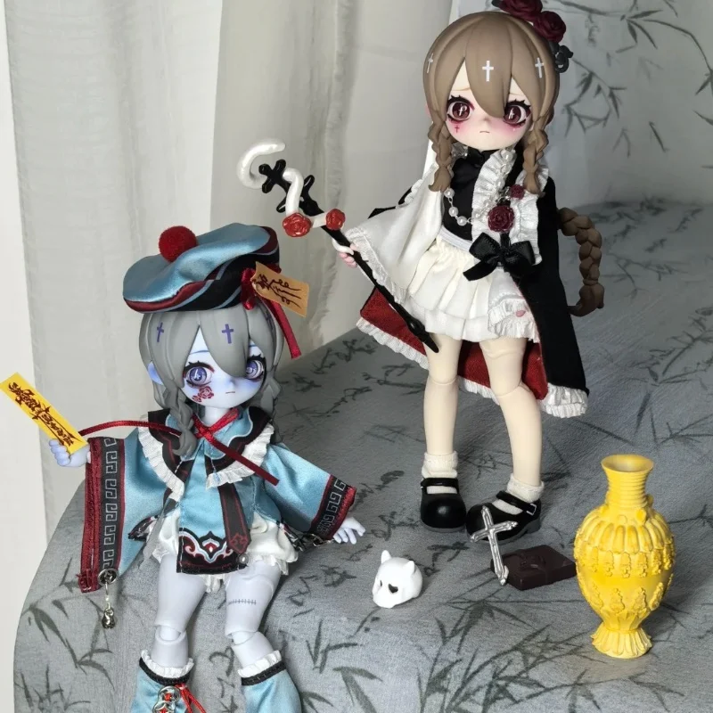 

In Stock Anime Nyssa Blind Box Eerie Nightmare Series 1/12 Bjd Gothic Figure With Movable Joints Pvc Garage Kit Collectible Toys