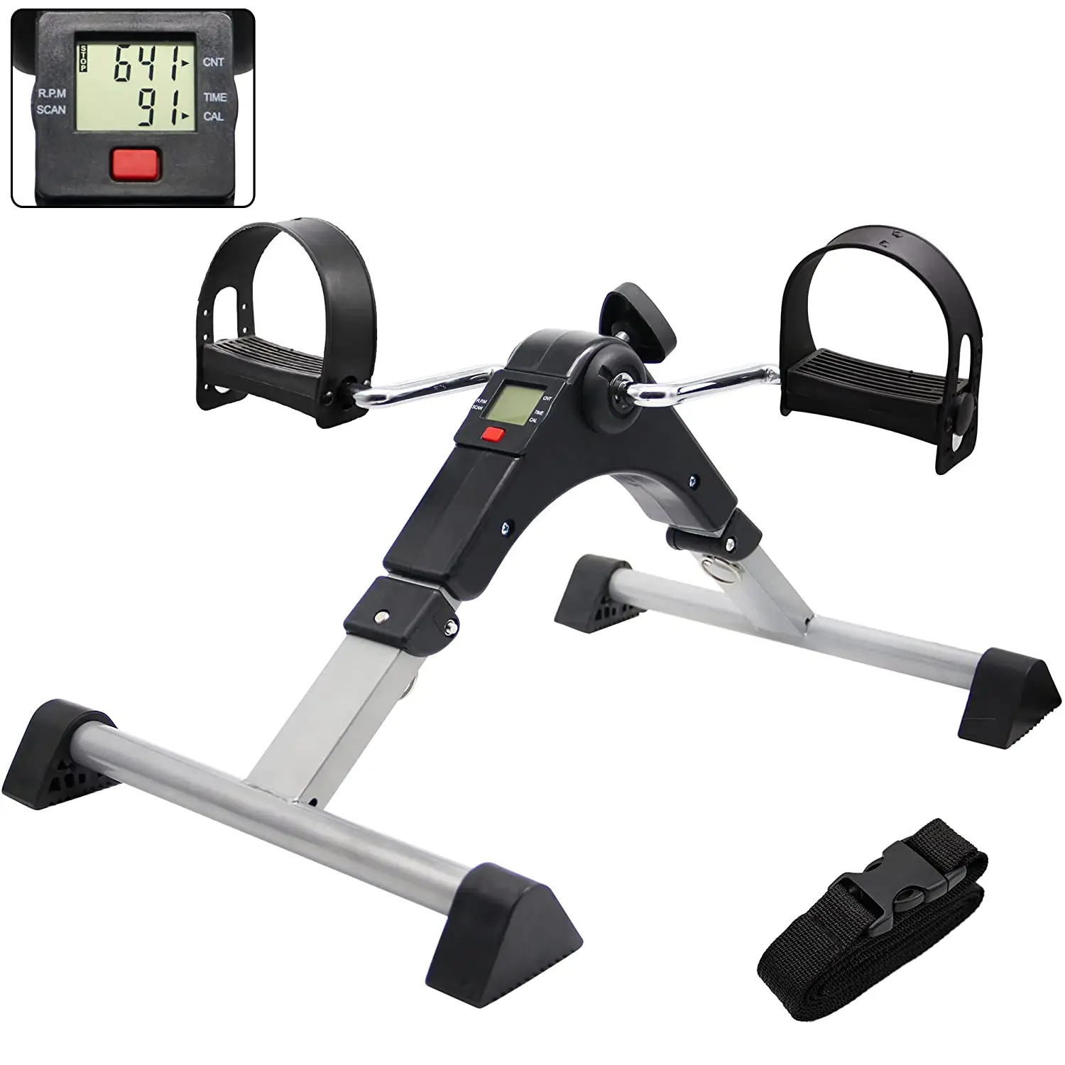 

MAIBUFIT Hot Selling Screen Mini Cycle Portable Foldable Pedal Exercise Bike With Display Gym Equipment
