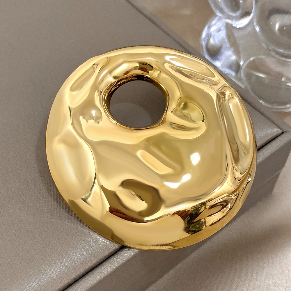 

Vintage Stainless Steel Irregular Metal Women's Brooch Gold Silver Color Geometry Brooch Suit Decoration Brooch Pin Accessories