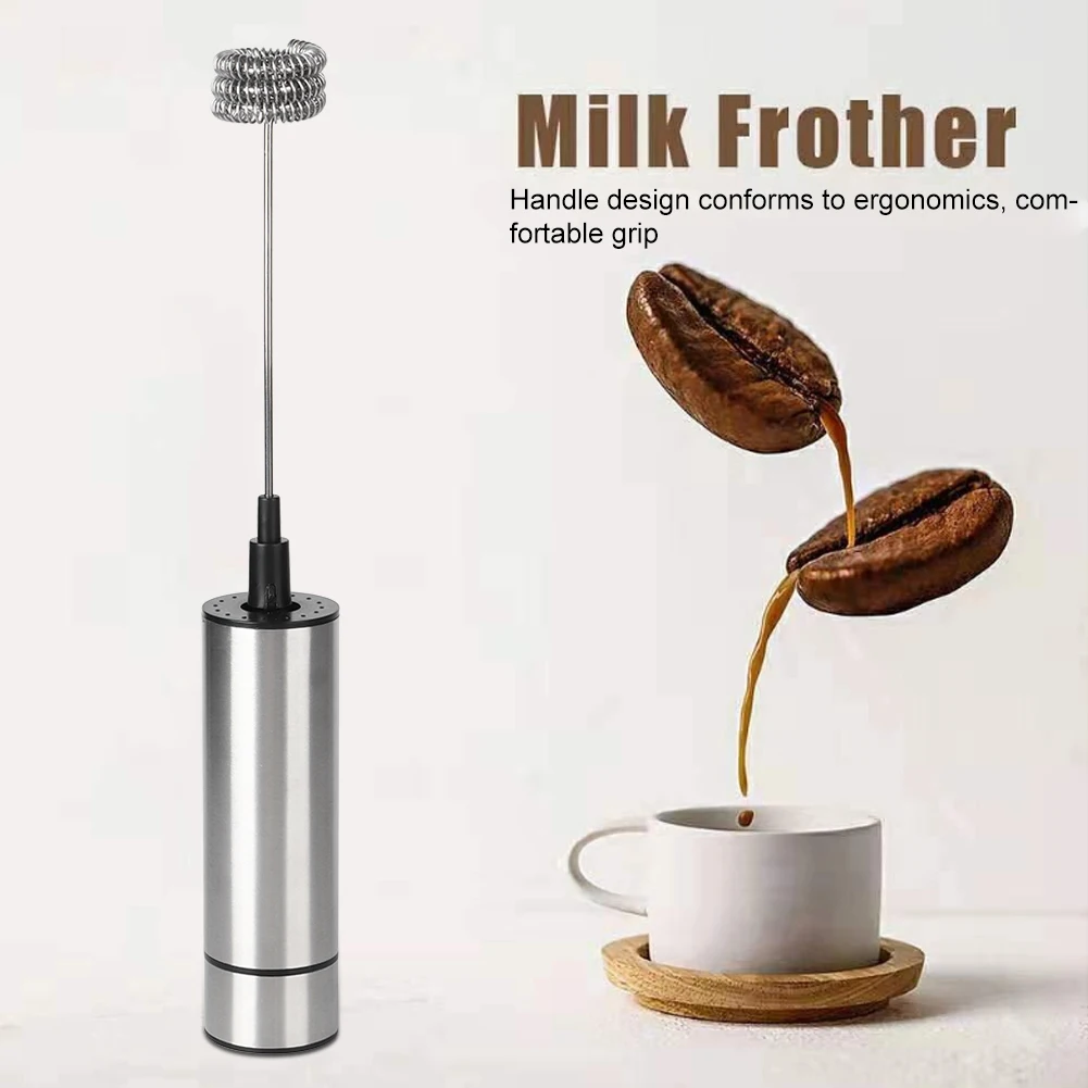 Coffee Mixer Coffee Stirrer Stainless Steel Coffee Stirrer Mixer Blender Electric Egg Beater Milk Frother Home Kitchen Utensils