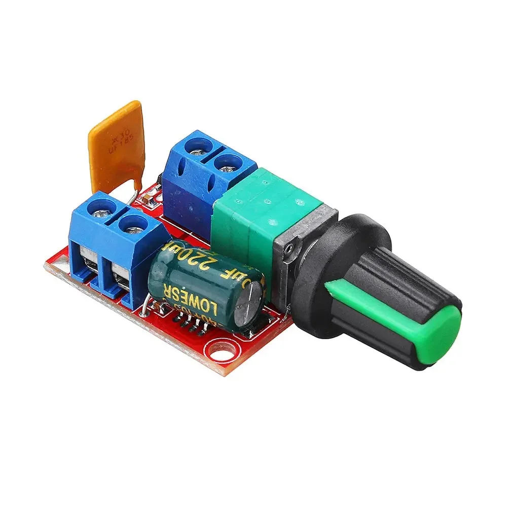 Mini DC Motor PWM Speed Controller Module 3V 6V 12V 24V 35VDC 90W 5A Control Switch LED Dimmer