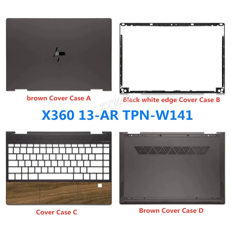 

Новый ноутбук для HP ENVY X360 13-AR, искусственная задняя крышка, передняя панель, Упор для рук, нижняя базовая крышка, искусственная кожа