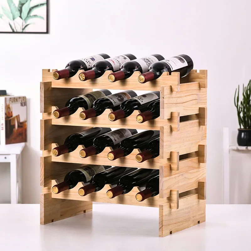 

Creative wine rack Tabletop multi-layer display stand living room home wine holder