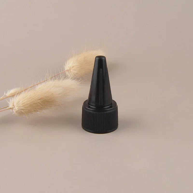 50/100/200 pz/lotto 18R Nero Flip Cover 20 Calibro 24 Denti Bottiglia di Plastica Accessori A Punta Coperchio del Naso All'ingrosso