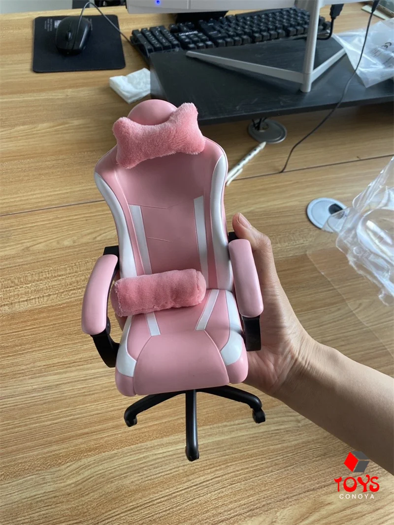 In Stock JIAOU DOLL JO23F-01 1/6 Scale Miniature Gaming Computer Chair Office Game Chair Fit 12-inch Action Figure Body Dolls