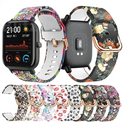 20mm pulseira de silicone para xiaomi huami amazfit bip lite bip u/s pulseira de relógio inteligente para huami amazfit gts 4/3 gts 2 mini