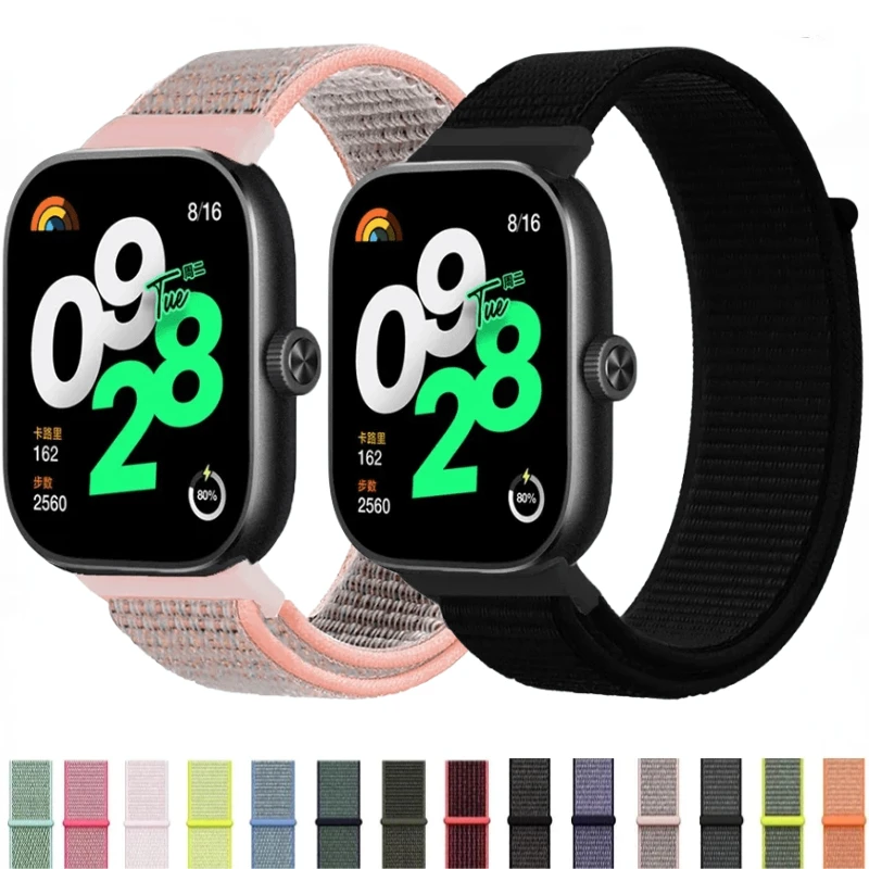 Nylon Loop Strap for Xiaomi Redmi Watch 4 Band Comfortable Breathable Wristband for Xiaomi Mi Band 8 Pro Belt Strap Accessories