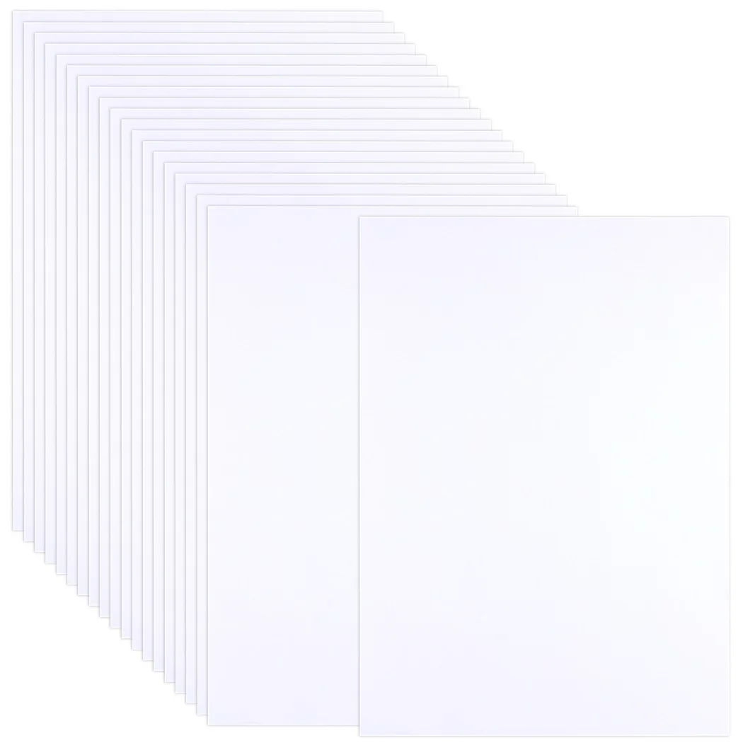 White Cardstock 100 Sheets Hard Cover Card Stocks 200gsm 75lb Thick Paper A4 Arts And Crafts Sketches Invitations Business Card
