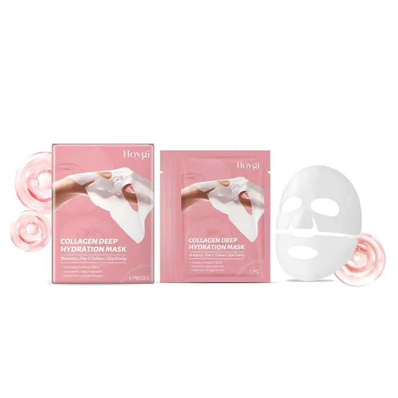 Masker hidrasi dalam kolagen masker perawatan kulit Korea masker lembaran wajah melembapkan mengencangkan Masker Perawatan Kulit dengan bahan alami