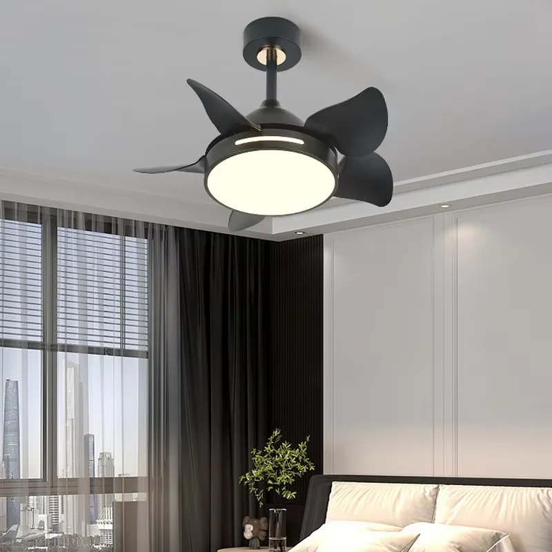 Modern LED Small Cyclone Fan Chandelier for Dining Room Living Room Bedroom Chandelier Room