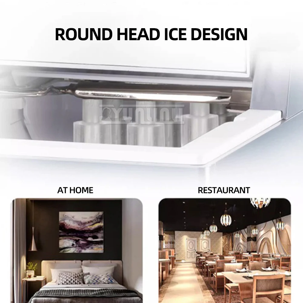 Automatic Electric Ice Cube Maker Commercial Desktop Ice Maker Portable Ice Machine for Bar