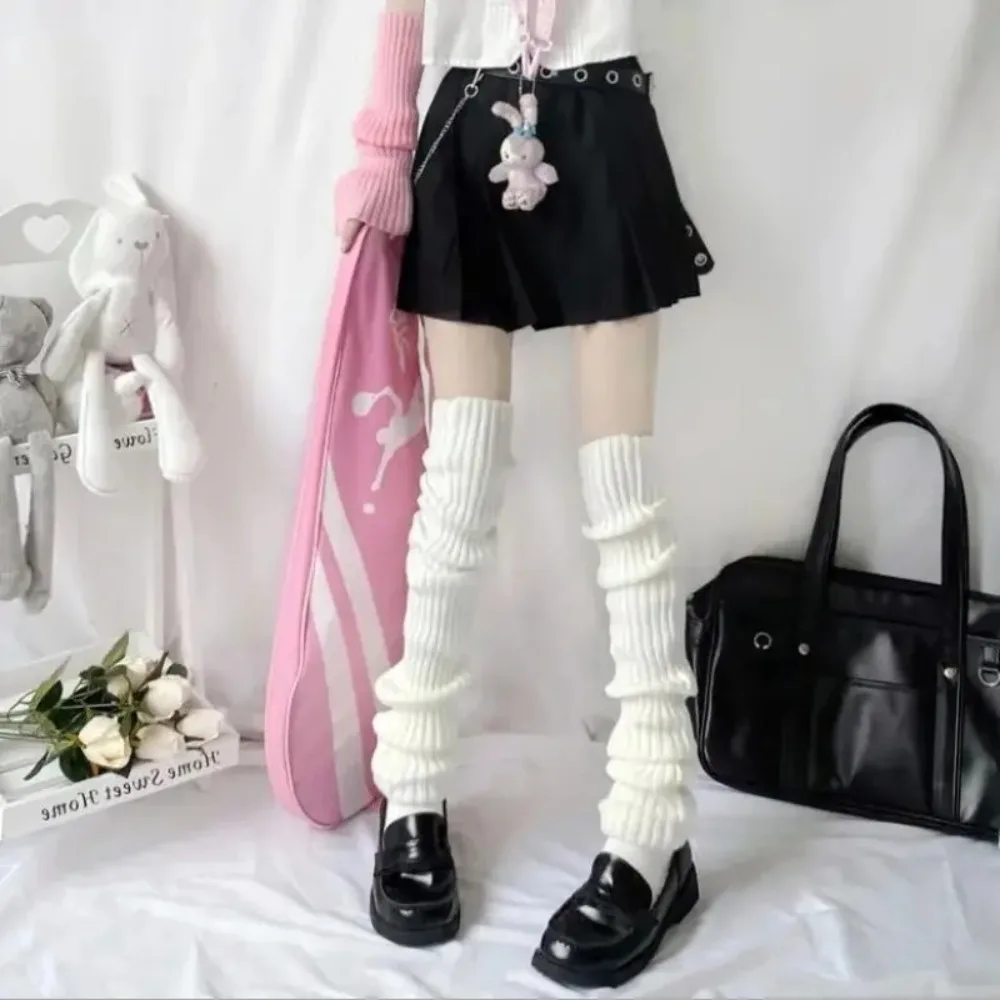 Fashion 50-70CM Foot Warming Cover JK Uniform Over Knee Long Socks Warm Lolita Leggings Girls