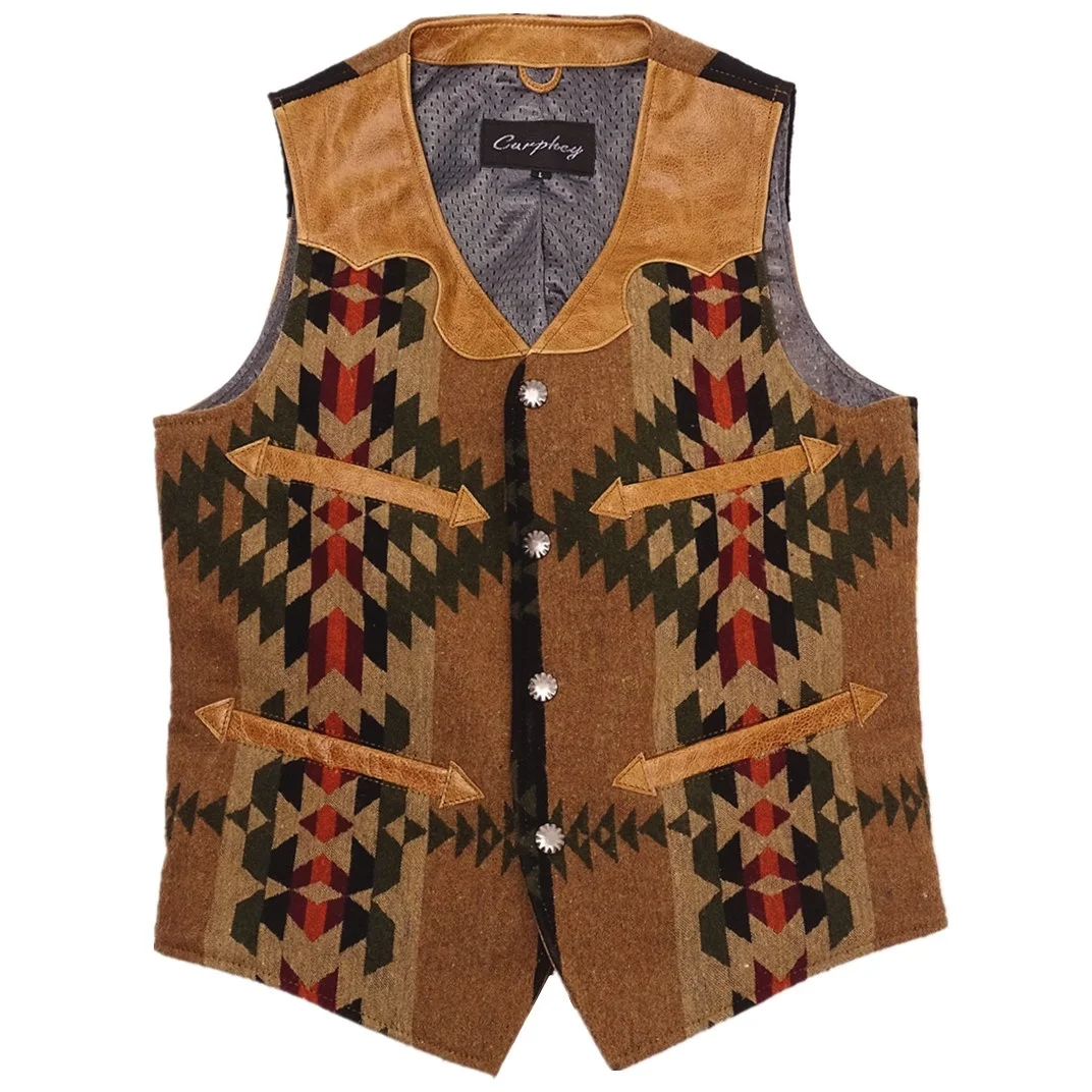 vintage Free shipping.Wholesales Men classic casual genuine leather vest.quality slim Splicing cowhide vest.Plus size