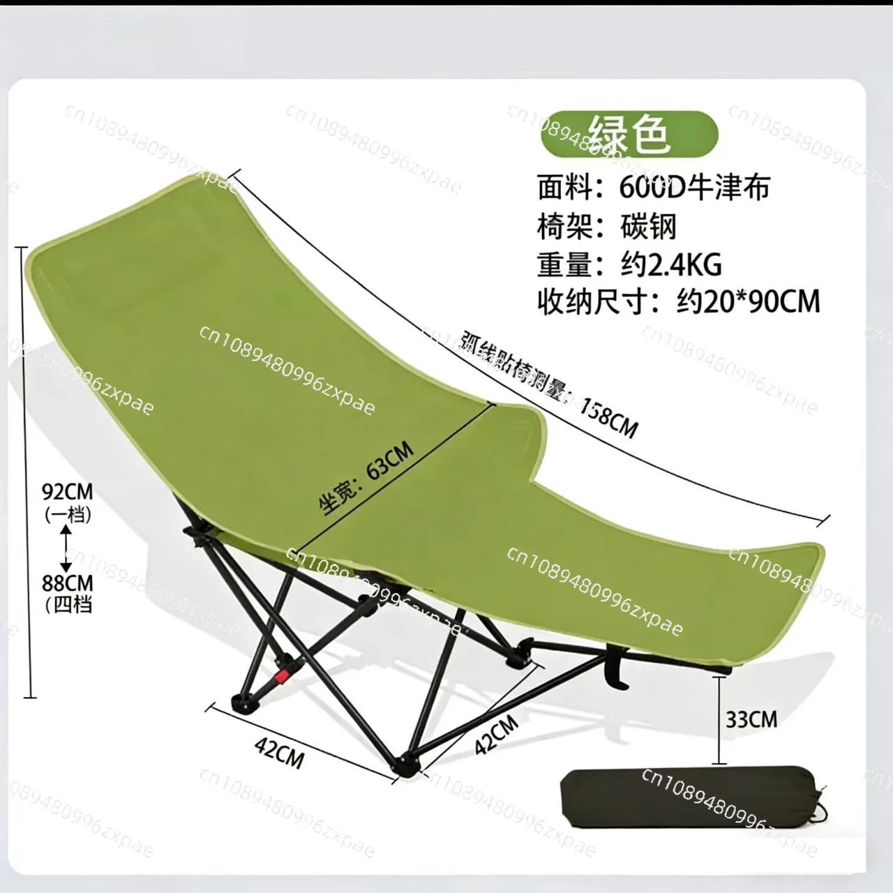 Adjustable folding moon chair, office nap lounge chair, portable lazy chair for outdoor camping and fishing