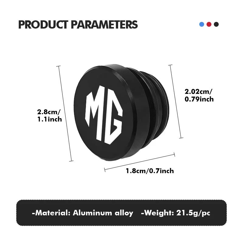 Metal Anti Dust Power Socket Plug Cap Auto Protection Cigarette Lighter Cover Interior Accessories For MG ZS MG4 EV MG5 MG HS MG - view 6
