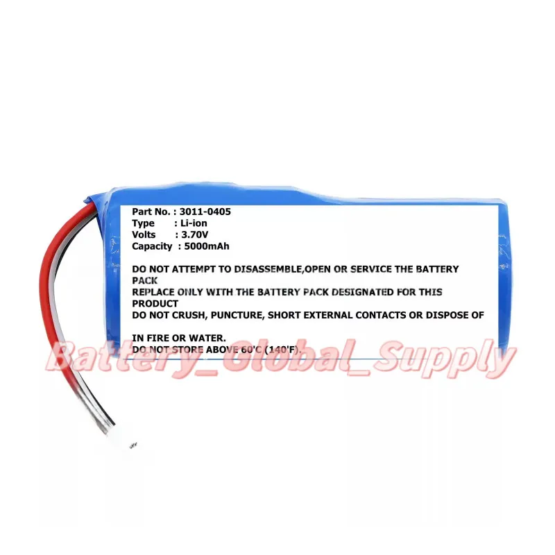 

3011-0405 600 800 3.7v 5000mah battery, brand new 1 piece -