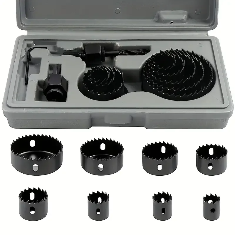 11PCS Hole Saw Kit,Hole Saw Drill Bit Kit,3/4
