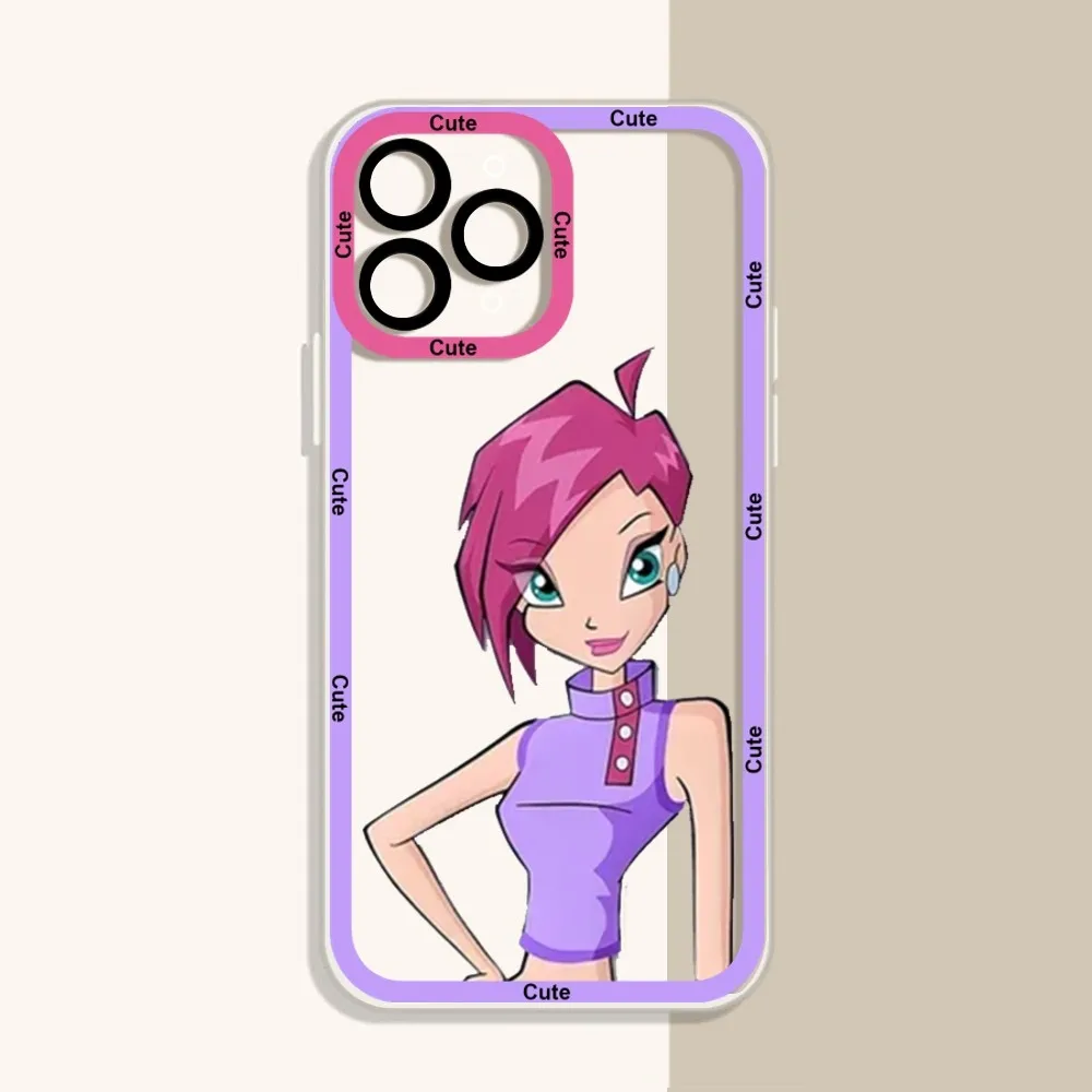 Girl W-Winx Clubs Phone Case For IPhone 12 11 13 14 Pro Max XR XS Max X SE2020 7 8 Plus Case