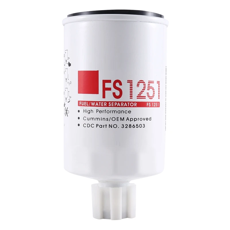 For FS1251 Cummins Fleetguard Fuel Filter/Water Separator Spare Parts Accessories