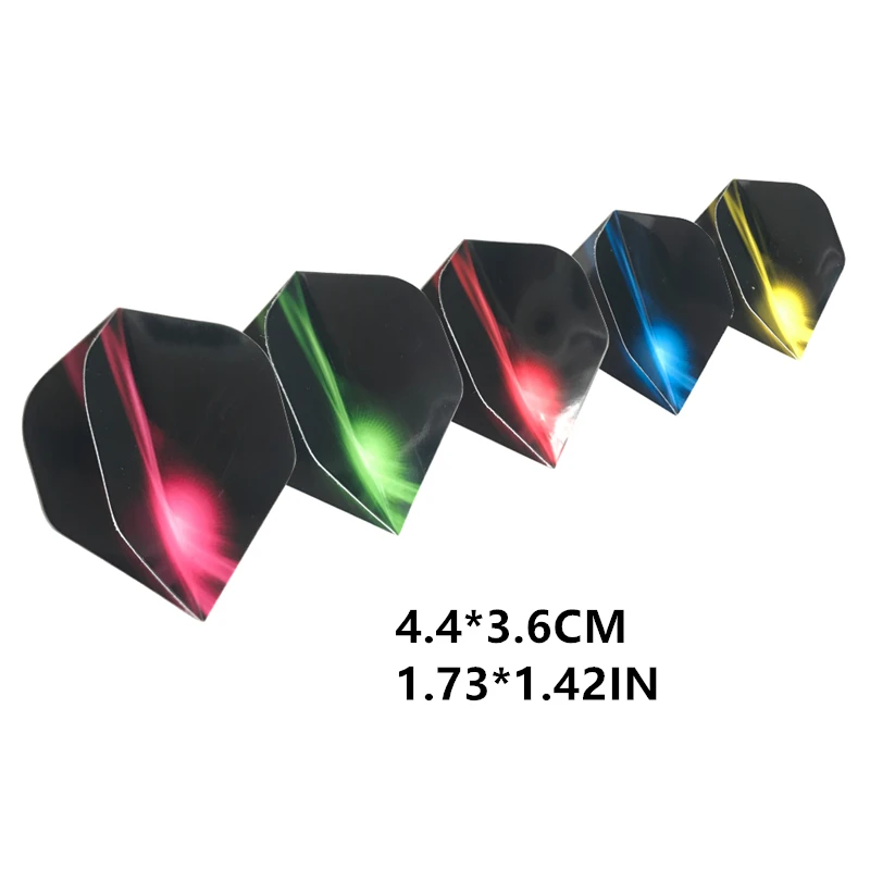 Darts 15 Pcs/1 Set Of Darts Auroral Wings 5 Colors Flying Professional Darts Flying Colors Darts 4.4*3.6CM/1.73*1.42in