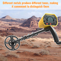 Protable TC-220 metal detector with 5 modes - smart screen+long-lasting battery life, jewelry/all metal/precise positioning