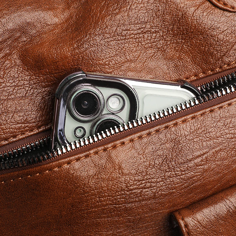 Modische Damen-Umhängetasche aus weichem Leder, große Kapazität, mehrere Außentaschen, abnehmbarer Riemen, Crossbody-Handtasche für den Alltag – Detail 17