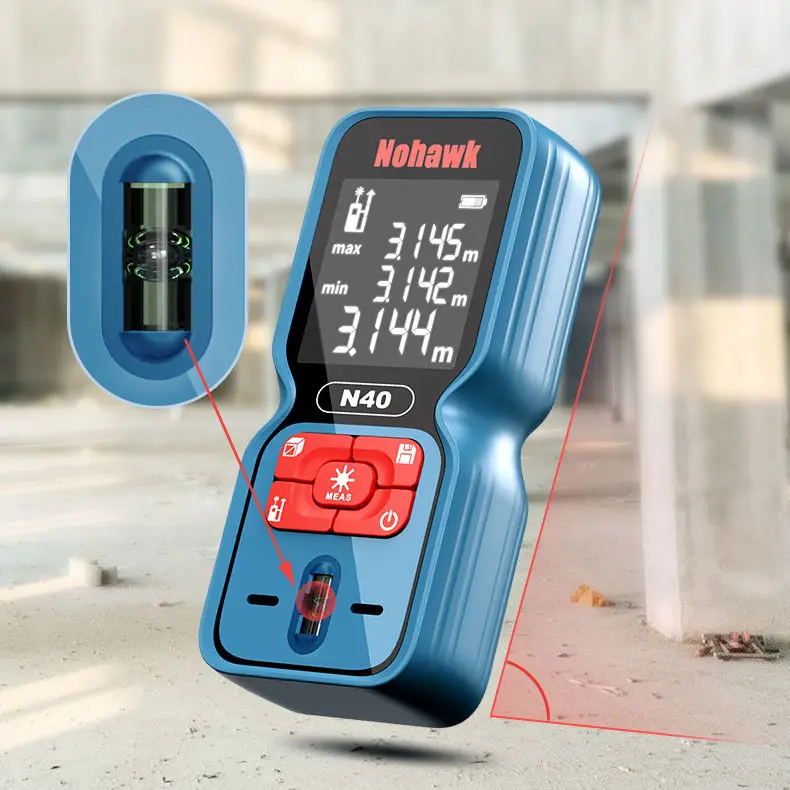 Nohawk 40m 60m 80m 120m Digital Laser measure Distance meter with LCD