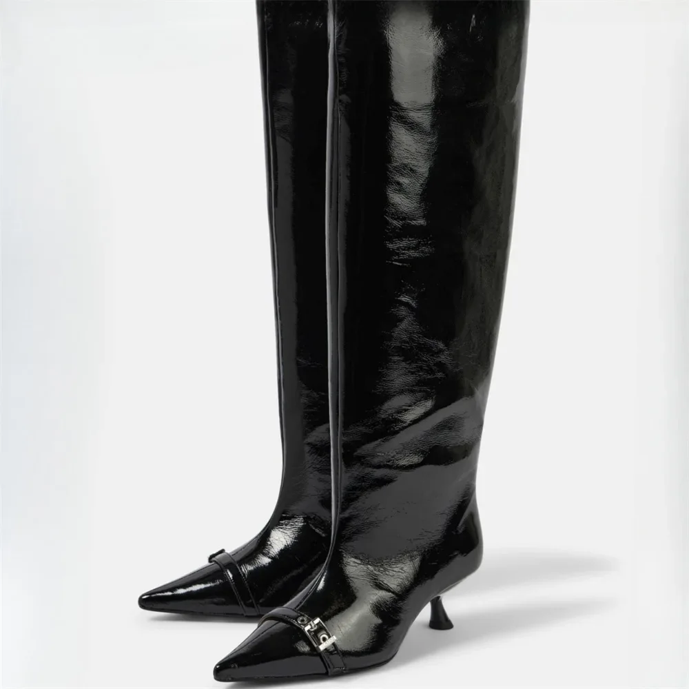 2026 Brown Long Boots Autumn and Winter New Low-heel Knee-high Boot Foreign Trade Large-size Shoes Boots Women Zapatos De Mujer